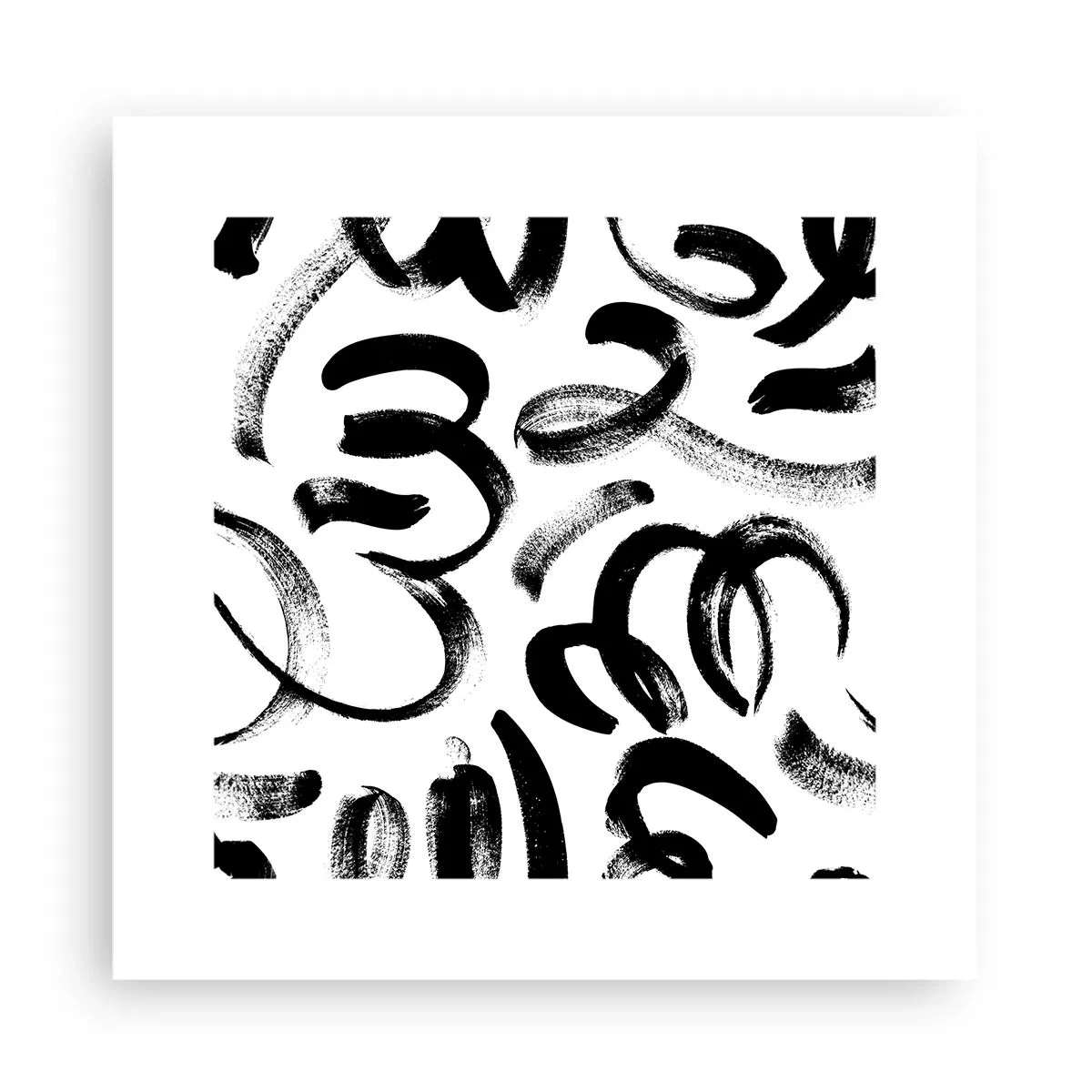 Poster - Nero su bianco - 30x30 cm