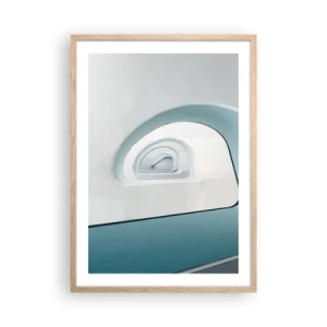 Poster in cornice rovere chiaro - Blu fino in fondo - 50x70 cm