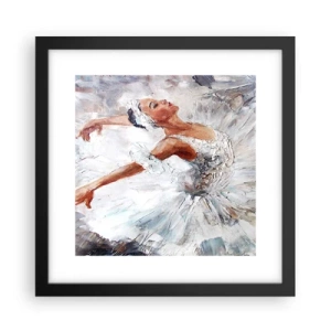 Poster in cornice nera - Delicata e leggera come il tulle - 30x30 cm