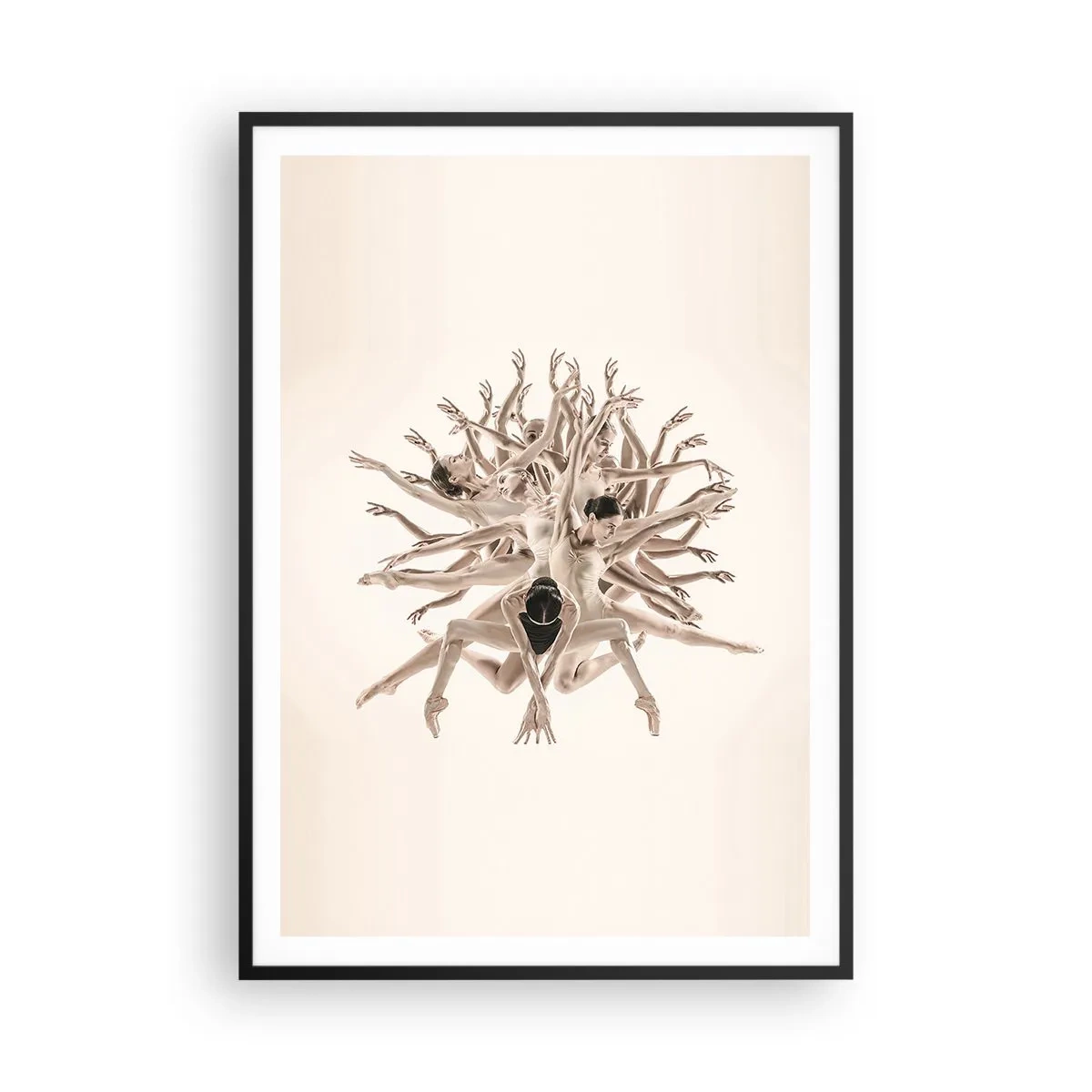 Poster in cornice nera - Fiorendo nella danza - 70x100 cm
