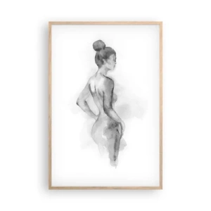 Poster in cornice rovere chiaro - Bella come un quadro - 61x91 cm