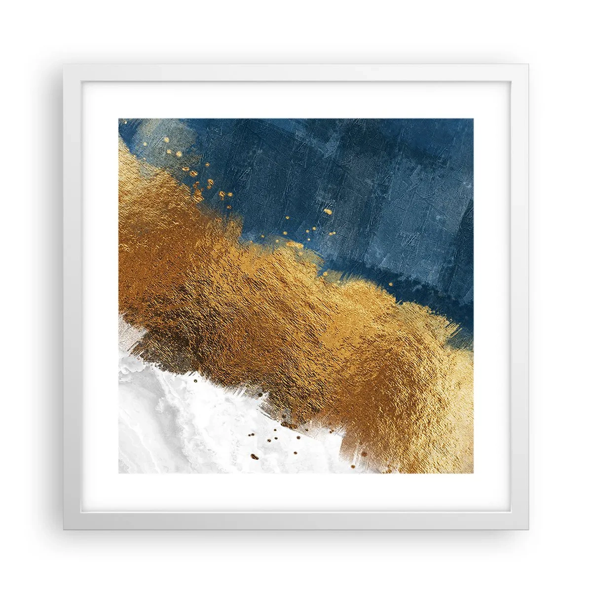 Poster in cornice bianca - I colori dell'estate - 40x40 cm