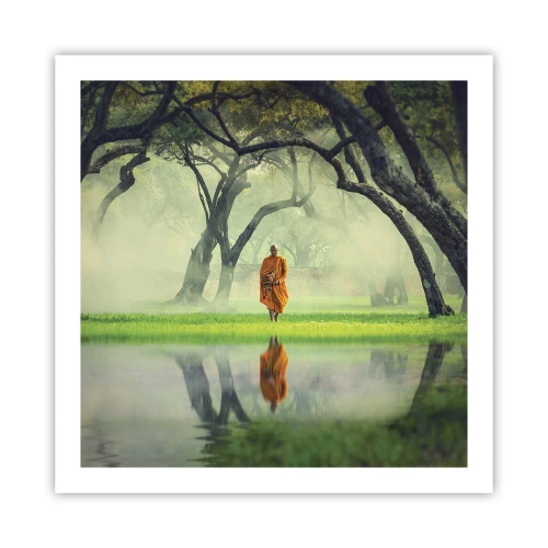 Poster - In cammino verso l'illuminazione - 60x60 cm