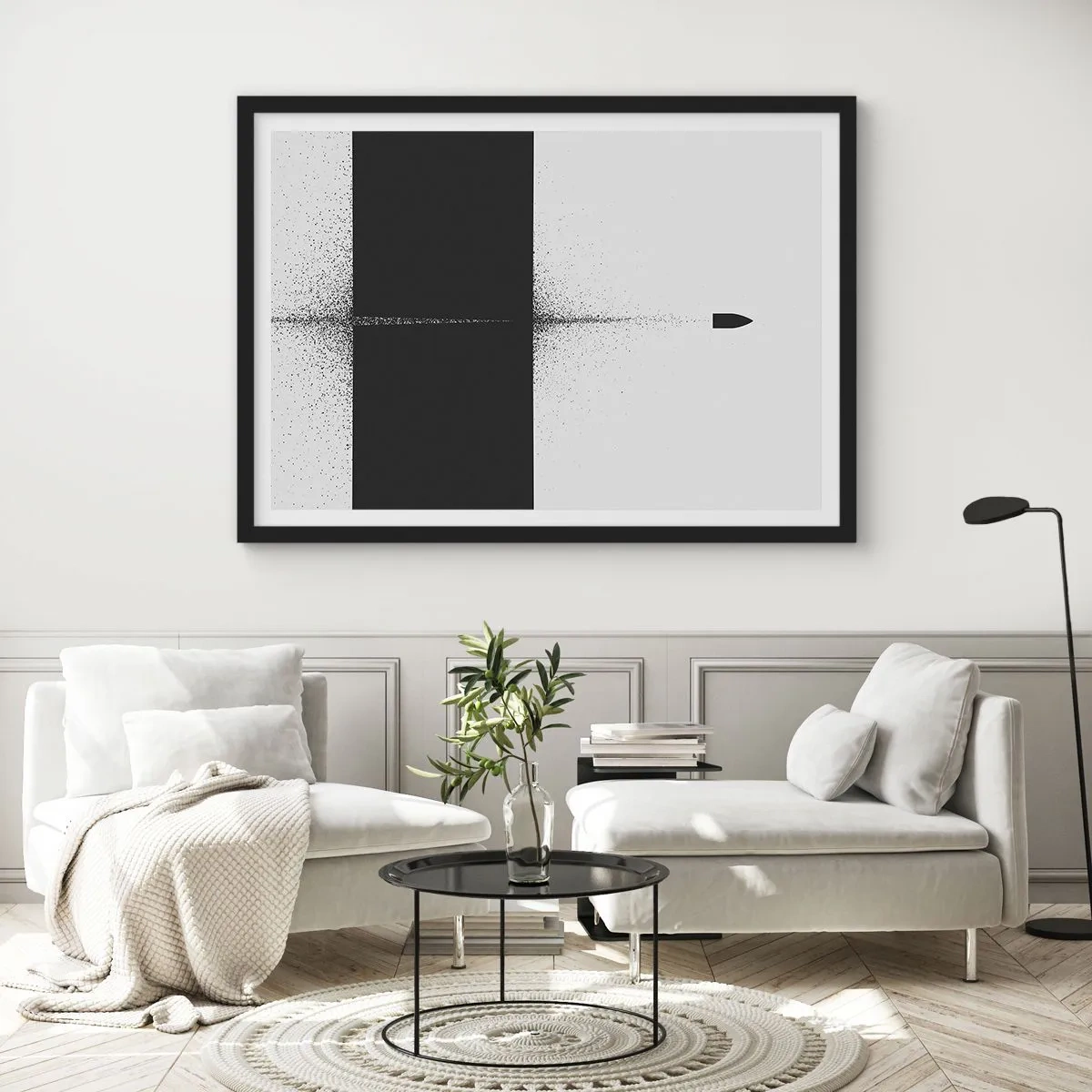 Poster in cornice nera - Dritto allo scopo - 40x30 cm