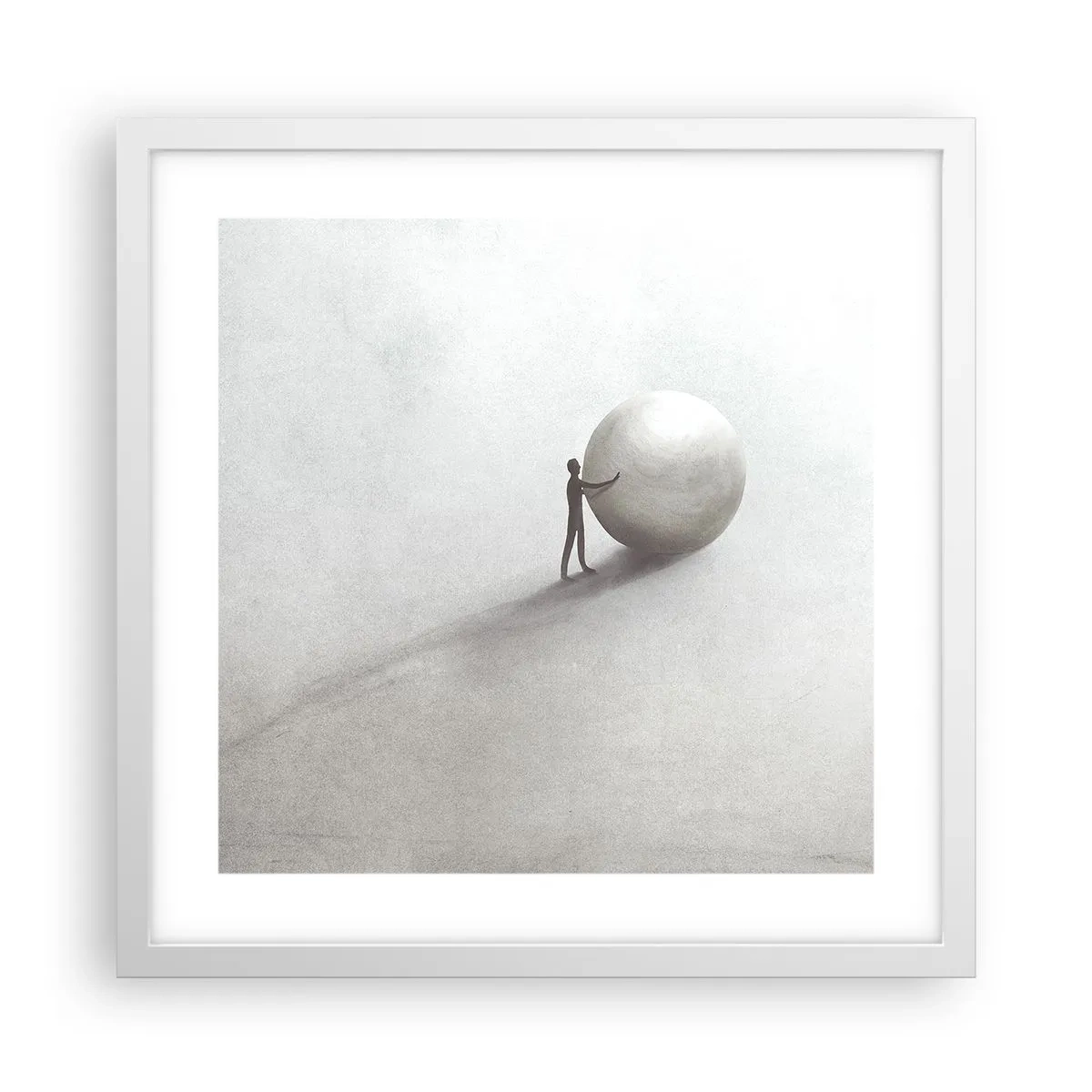 Poster in cornice bianca - Il gioco della vita - 40x40 cm