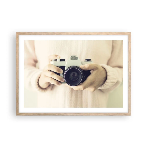 Poster in cornice rovere chiaro - Per vedere meglio... - 70x50 cm