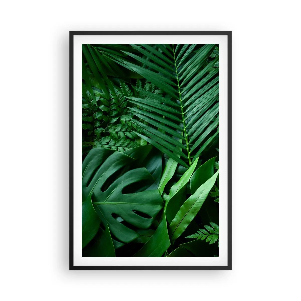 Poster in cornice nera - Avvolti nel verde - 61x91 cm