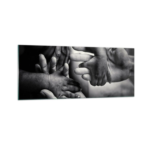 Quadro su vetro - Umanità - 100x40 cm
