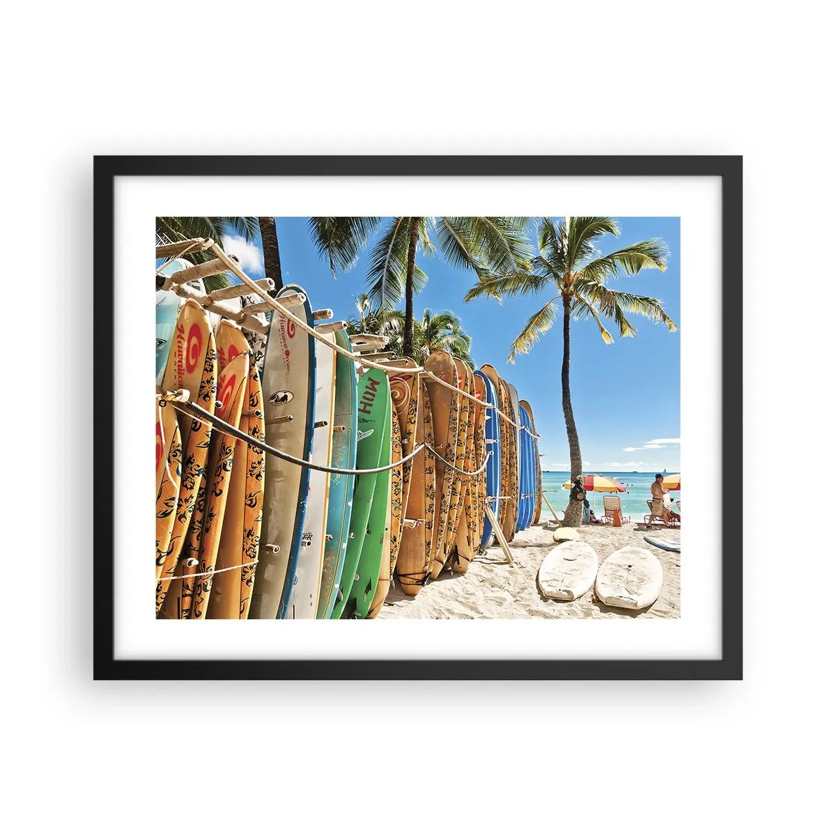 Poster in cornice nera - Divertimento sotto il sole - 50x40 cm