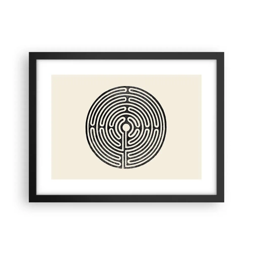 Poster in cornice nera - Ordine misterioso - 40x30 cm