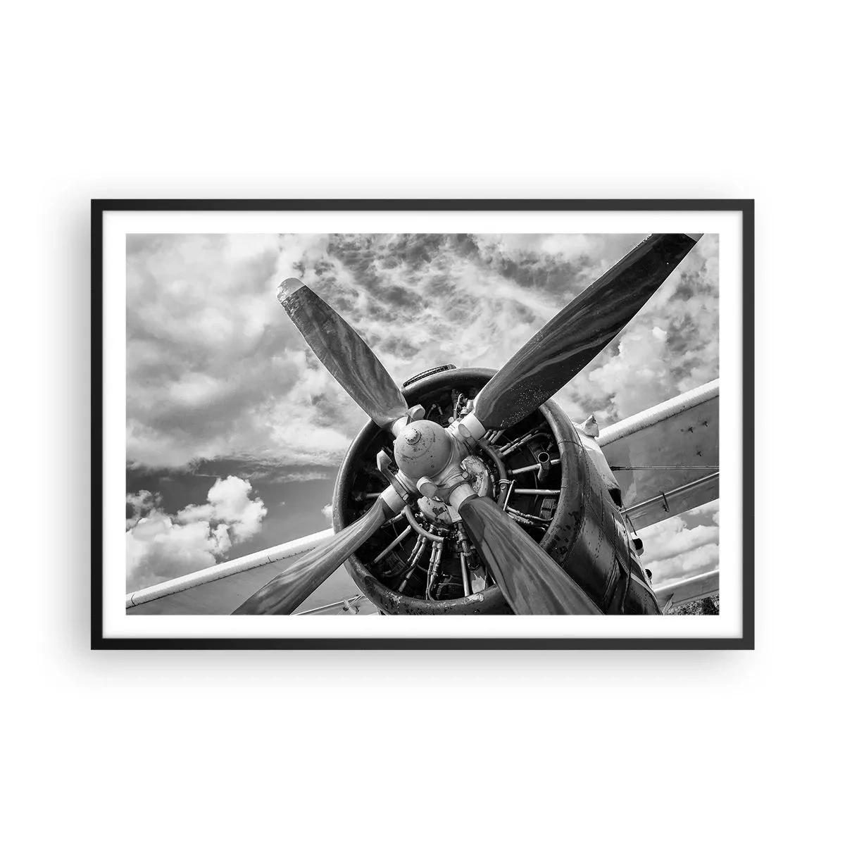 Poster in cornice nera - Il dominatore dell'aria - 91x61 cm