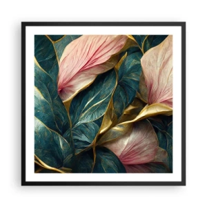 Poster in cornice nera - Stile ed eleganza naturali - 60x60 cm