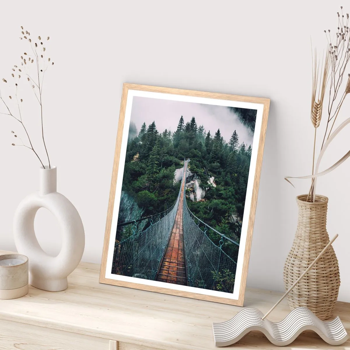 Poster in cornice rovere chiaro - Solo per le aquile - 70x100 cm