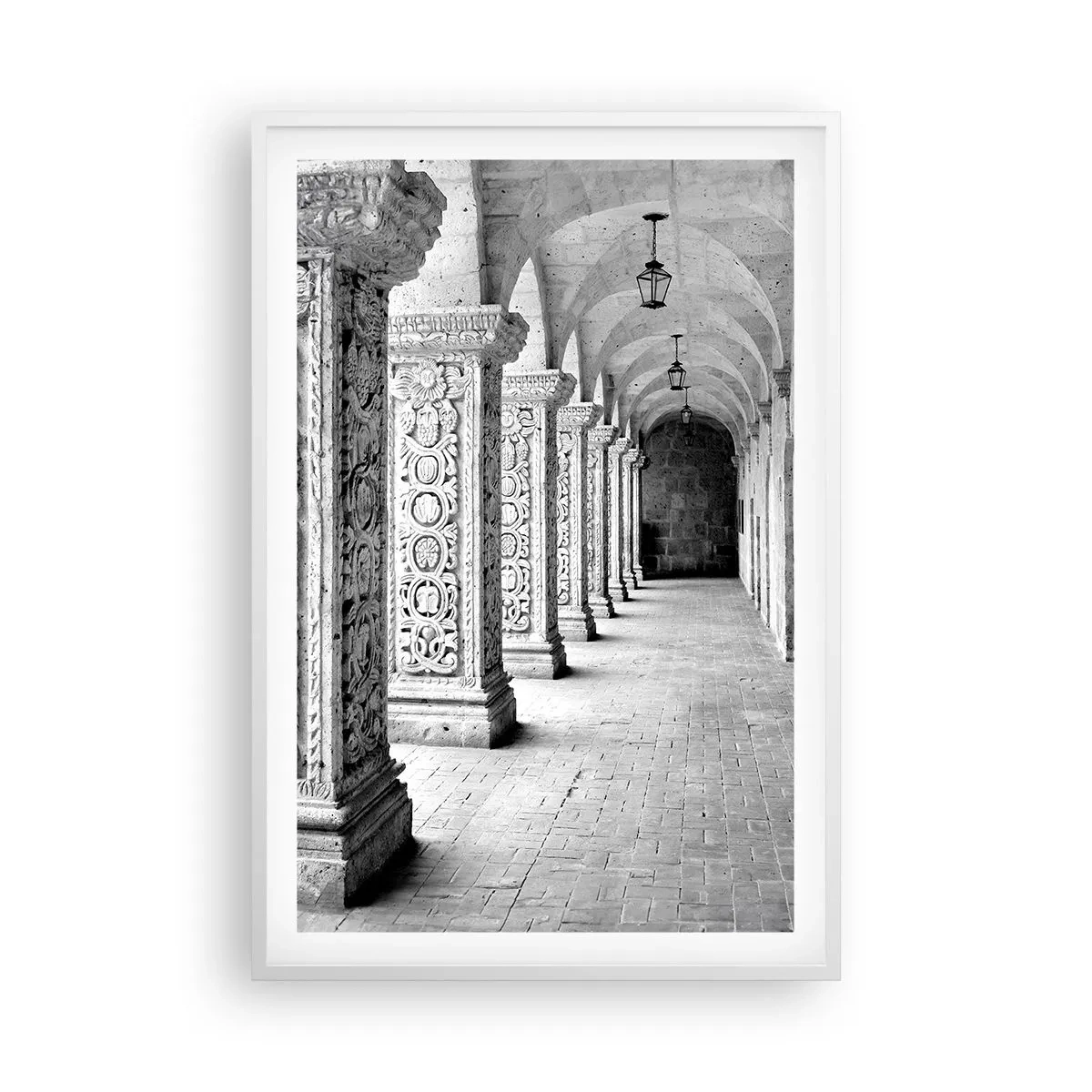 Poster in cornice bianca - Dove porterà? - 61x91 cm