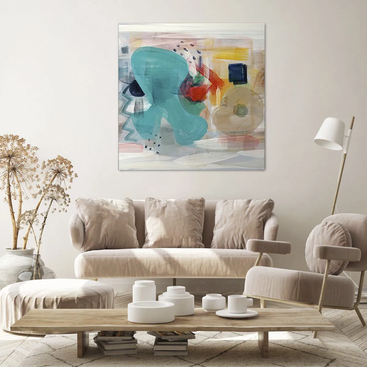 Quadro su tela - Stampe su Tela - Il gioco dei colori - 50x50 cm