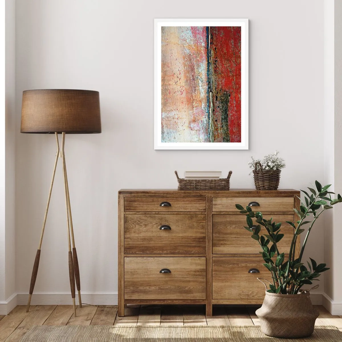 Poster in cornice bianca - Forse è il mare - 70x100 cm