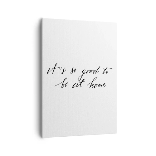 Quadro su tela - Stampe su Tela - Lettering in stile calligrafico su sfondo bianco - 50x70cm - Tutta la verità - Decorazione murale moderna per soggiorno e camera da letto ARTTOR