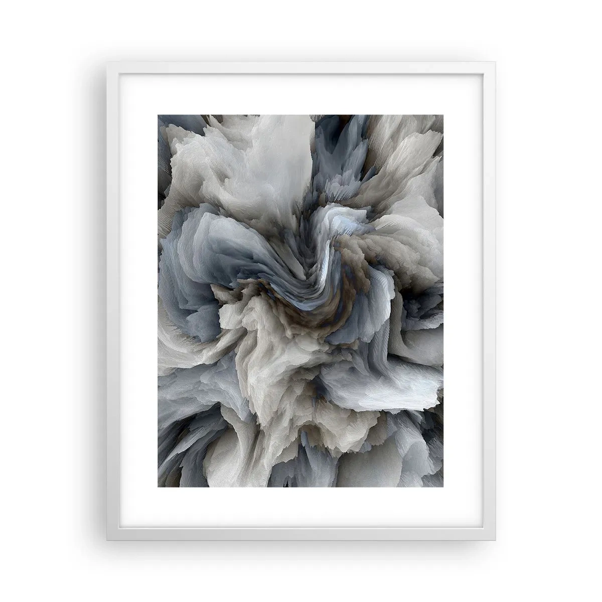 Poster in cornice bianca - Pietra in fiore - 40x50 cm