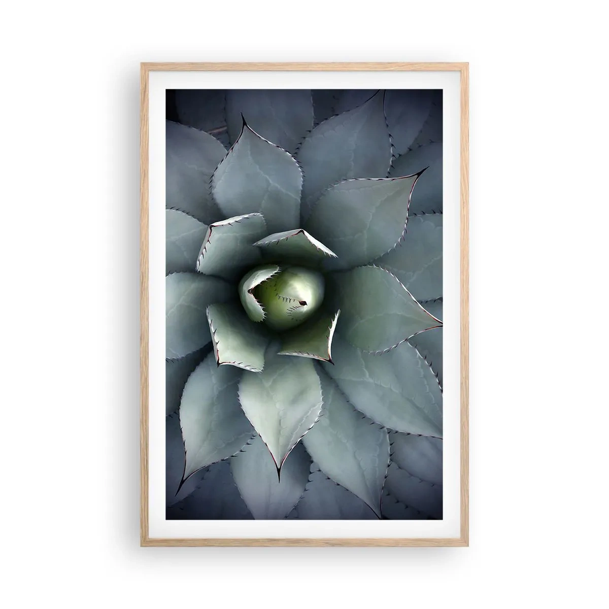 Poster in cornice rovere chiaro - Adesca e minaccia - 61x91 cm
