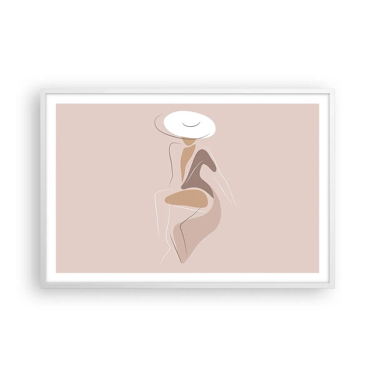 Poster in cornice bianca - Essere una dama - 91x61 cm