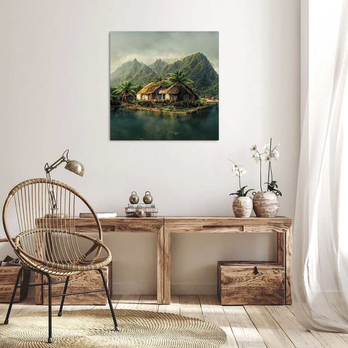 Quadro su tela - Stampe su Tela - Paradiso tropicale - 30x30 cm