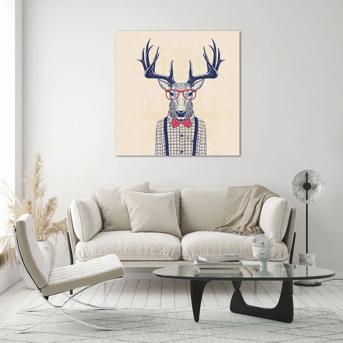 Quadro su vetro - Divertente stravaganza - 40x40 cm