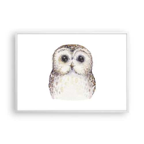 Poster in cornice bianca - Guardami negli occhi - 100x70 cm