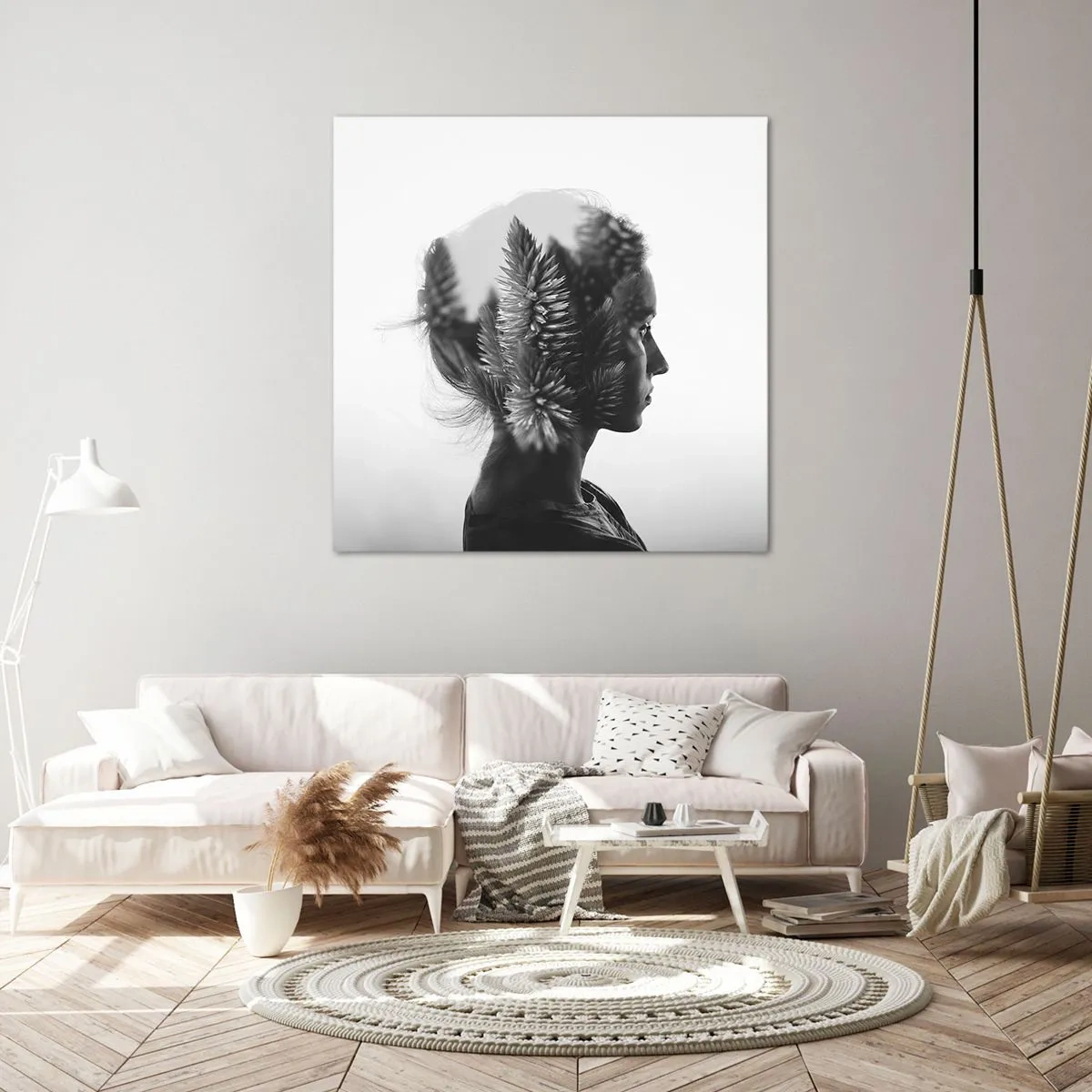 Quadro su tela - Stampe su Tela - La signora della pineta - 70x70 cm