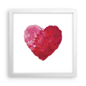 Poster in cornice bianca - All you need is love - 30x30 cm