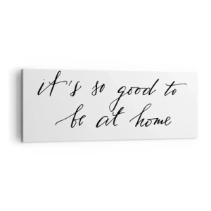 Quadro su tela - Stampe su Tela - Lettering in stile calligrafico su sfondo bianco - 140x50cm - Tutta la verità - Decorazione murale moderna per soggiorno e camera da letto ARTTOR