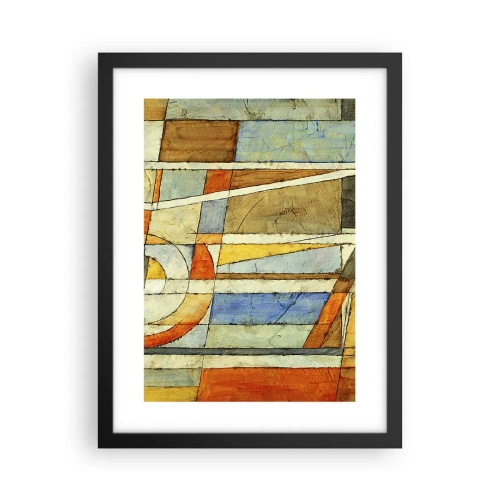 Poster in cornice nera - Cubismo in cantiere - 30x40 cm