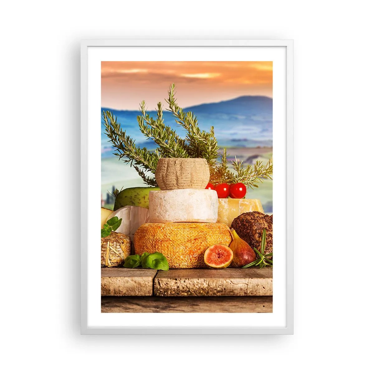 Poster in cornice bianca - La gioia italiana della vita - 50x70 cm