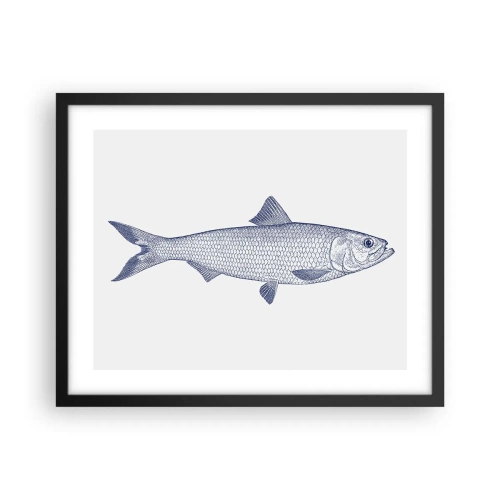 Poster in cornice nera - Un saluto dai mari del nord - 50x40 cm