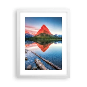 Poster in cornice bianca - Caldo e freddo - 30x40 cm