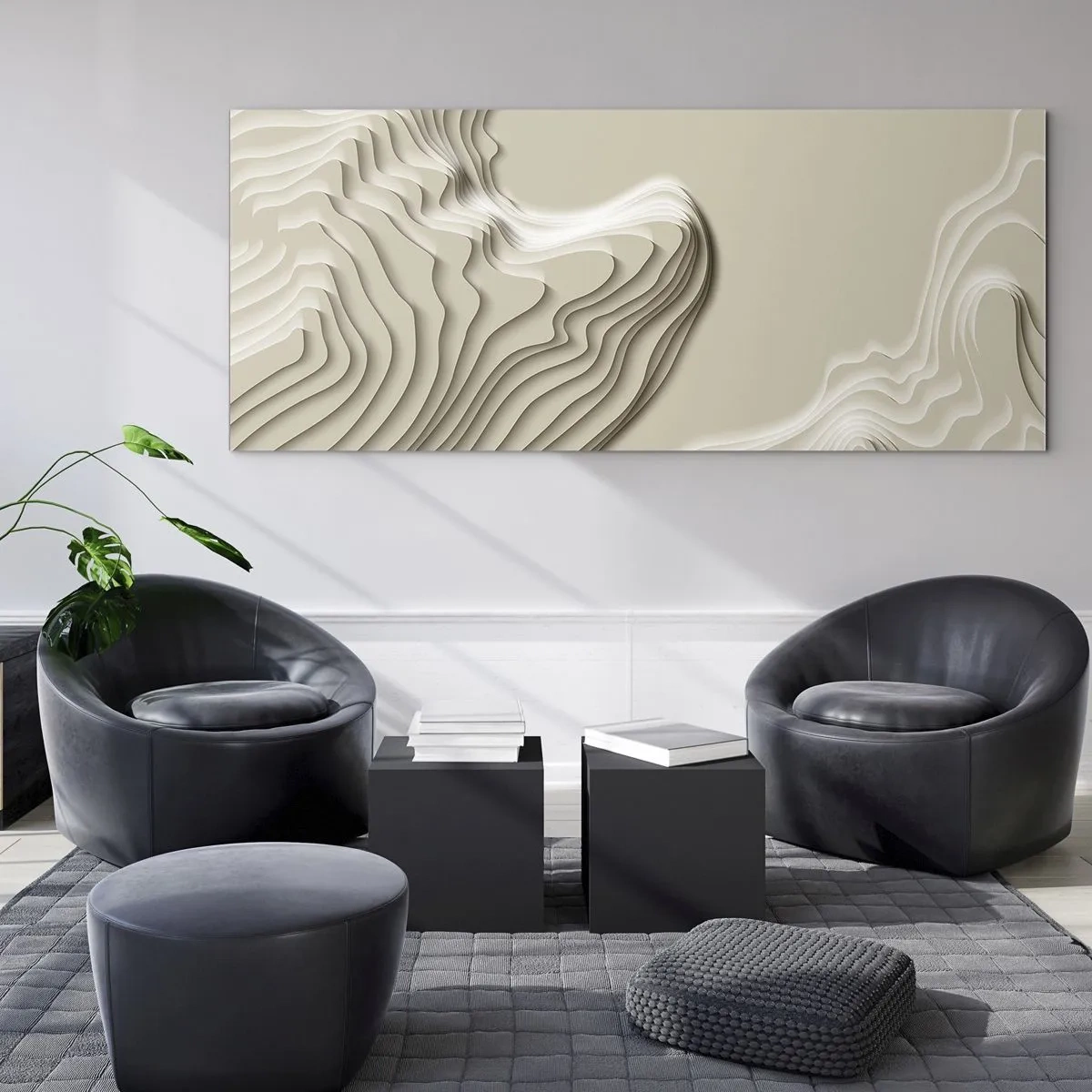 Quadro su vetro - La topografia dell'arte - 100x40 cm