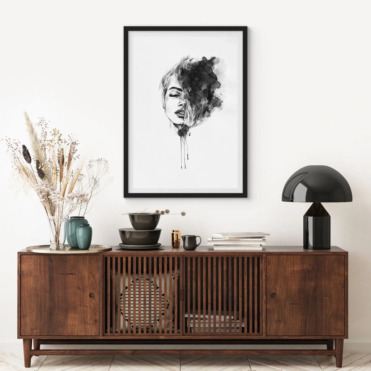 Poster in cornice nera - Cosa sogna la ragazza - 70x100 cm