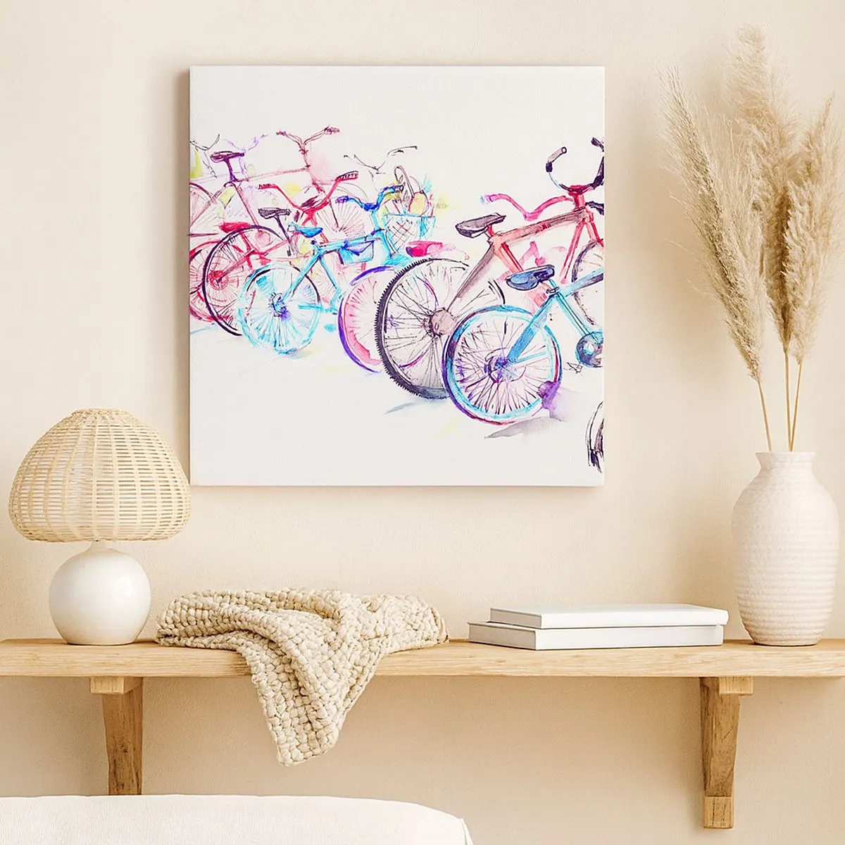 Quadro su tela - Stampe su Tela - La riunione del club Antimoto - 30x30 cm