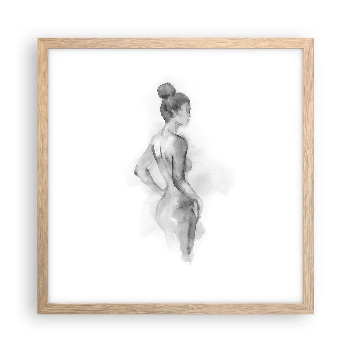 Poster in cornice rovere chiaro - Bella come un quadro - 40x40 cm