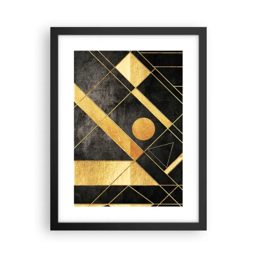 Poster in cornice nera - Sole del deserto - 30x40 cm