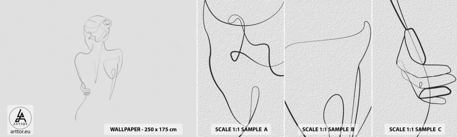 Campione di Fotomurale Adesivo Deluxe Sticker - La musica del corpo - Grafica, Corpo, Pezzo - 100x30 cm