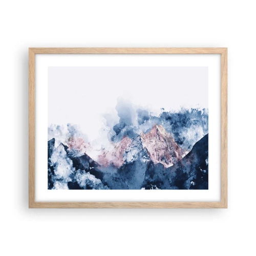 Poster in cornice rovere chiaro - Queste si che sono cime! - 50x40 cm