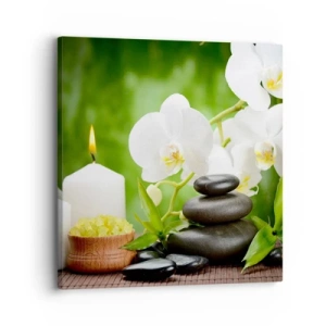 Quadro su tela - Stampe su Tela - Tocco delicato, fragrante, floreale - 30x30 cm