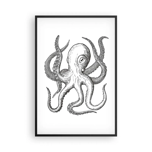 Poster in cornice nera - Ballando con le onde - 61x91 cm