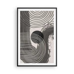 Poster in cornice nera - L'ovale vittorioso - 61x91 cm