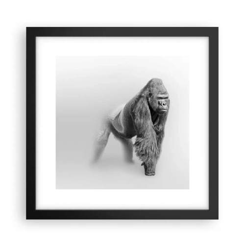 Poster in cornice nera - Sicuro della propria forza - 30x30 cm