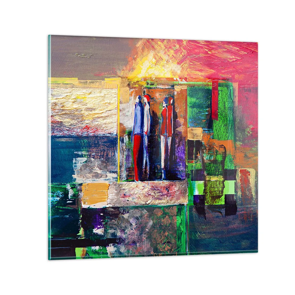 Quadro su vetro - Relazioni ed emozioni - 40x40 cm