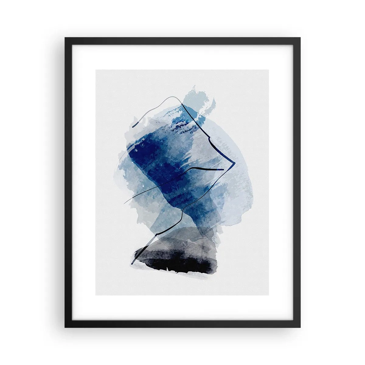 Poster in cornice nera - Monte di ghiaccio - 40x50 cm