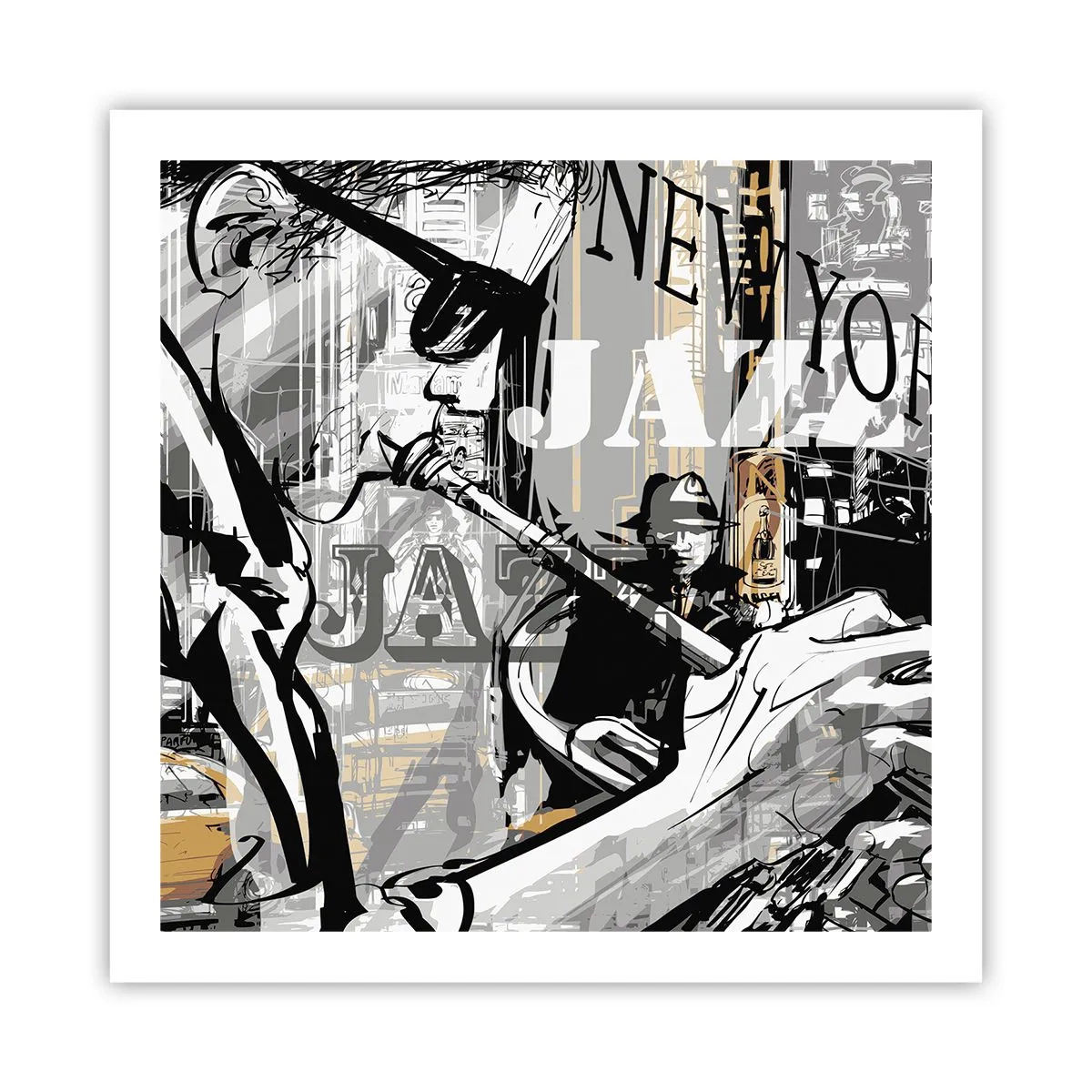 Poster - Al ritmo di New York - 60x60 cm