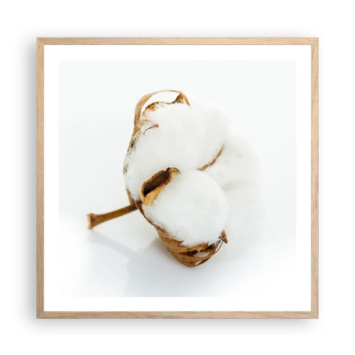 Poster in cornice rovere chiaro - Naturalmente morbido - 60x60 cm