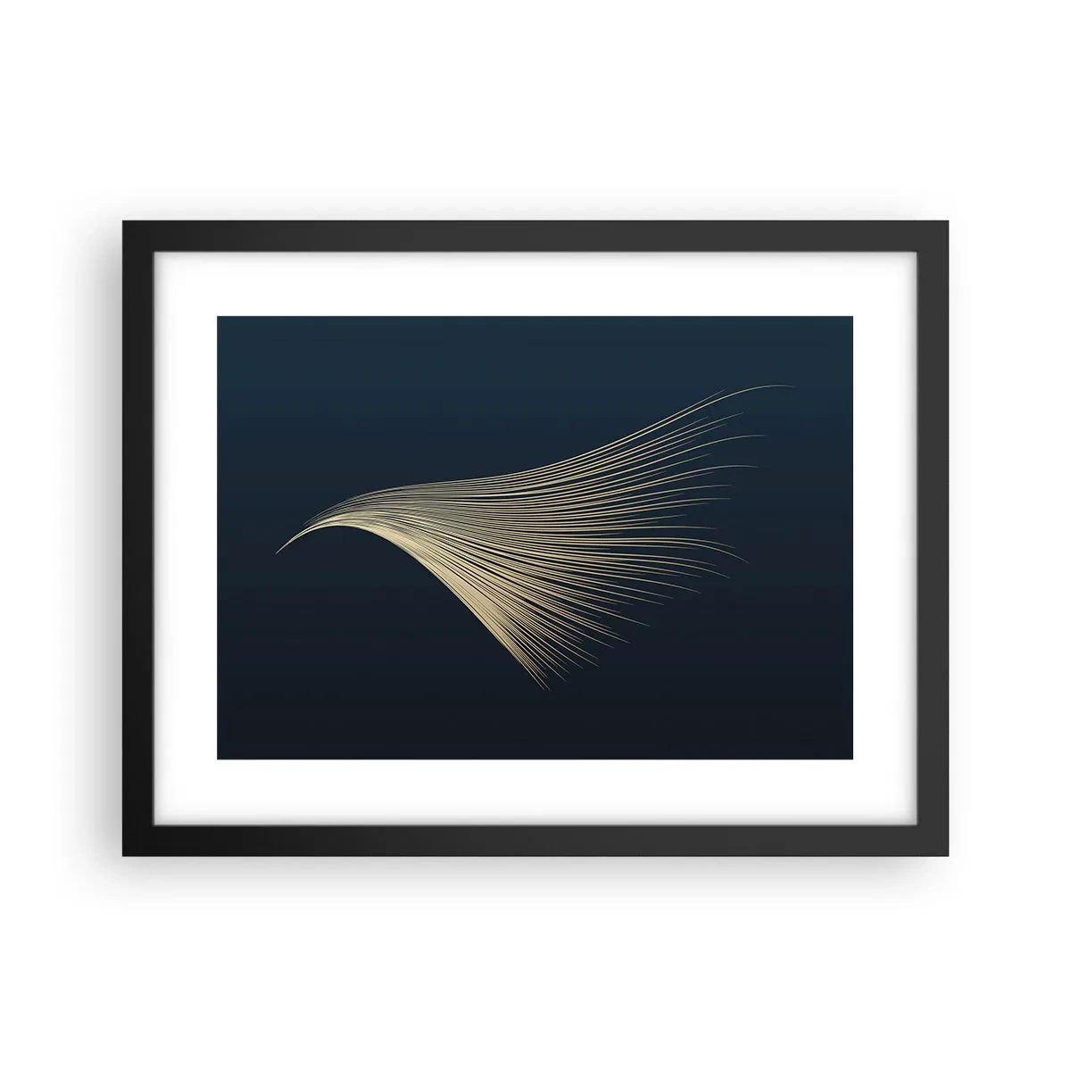 Poster in cornice nera - Come un capello d'angelo - 40x30 cm